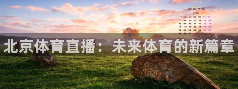 五星体育在哪直播：北京体育直播：未来体育的新篇章