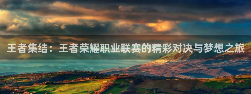 五星体育天天直播：王者集结：王者荣耀职业联赛的精彩对决与梦想之旅